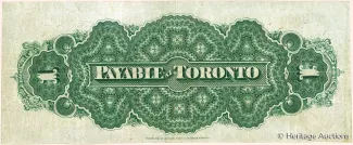 Canada 1 Dollar, 1870 reverse