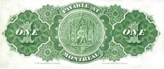 Canada 1 Dollar, 1878 reverse