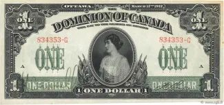 Canada 1 Dollar, 1917