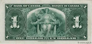 Canada 1 Dollar, 1937 reverse