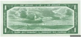 Canada 1 Dollar, 1954 reverse