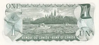 Canada 1 Dollar, 1973 reverse