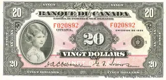 Canada 20 Dollars, 1935