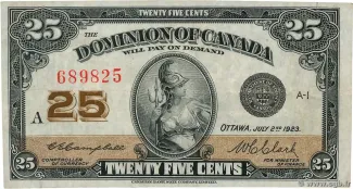 Canada 25 Cents, 1923