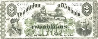 Canada 2 Dollars, 1870