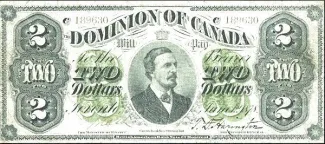 Canada 2 Dollars, 1878