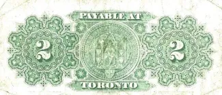 Canada 2 Dollars, 1878 reverse