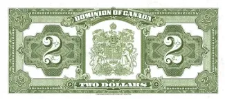 Canada 2 Dollars, 1923 reverse