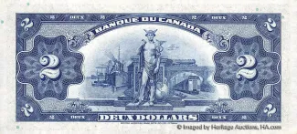 Canada 2 Dollars, 1935 reverse