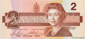 Canada 2 Dollars, 1986