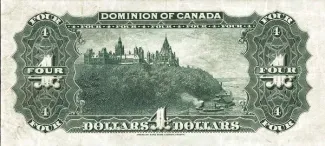 Canada 4 Dollars, 1900 reverse