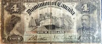 Canada 4 Dollars, 1902
