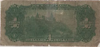 Canada 4 Dollars, 1902 reverse