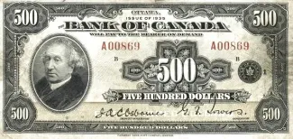 Canada 500 Dollars, 1935
