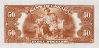 Canada 50 Dollars, 1935 reverse