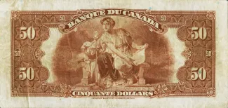 Canada 50 Dollars, 1935 reverse