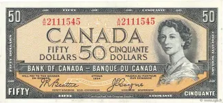 Canada 50 Dollars, 1954