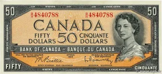 Canada 50 Dollars, 1954
