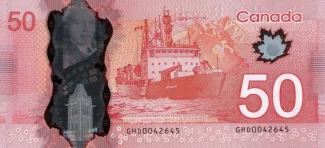 Canada 50 Dollars, 2012 reverse