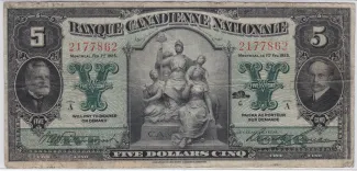 Canada 5 Dollars, 1925