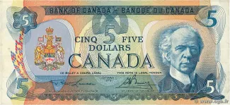 Canada 5 Dollars, 1979