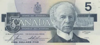 Canada 5 Dollars, 1986