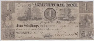 Canadian provinces 1 Dollar, 1837 image