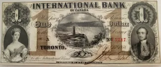 Canadian provinces 1 Dollar, 1858 image