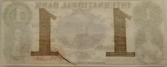 Canadian provinces 1 Dollar, 1858 reverse