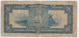 Canadian provinces 1 Dollar, 1920 reverse