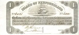 Canadian provinces 1 Pound, 1850 image