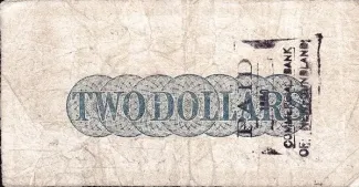 Canadian provinces 2 Dollars, 1881-1884 reverse