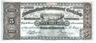 Canadian provinces 5 Dollars, 1913 image