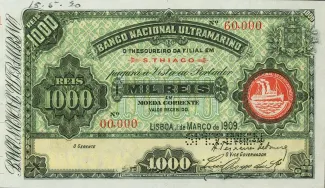 Cape Verde 1.000 Réis, 1909