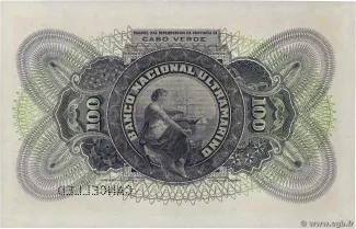 Cape Verde 100 Escudos, 1921 reverse
