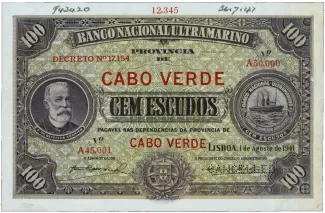 Cape Verde 100 Escudos, 1941 image