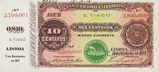 Cape Verde 10 Centavos, 1914 image