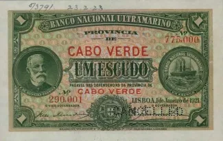 Cape Verde 1 Escudo, 1921 image
