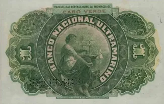 Cape Verde 1 Escudo, 1921 reverse
