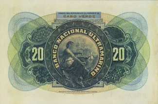 Cape Verde 20 Escudos, 1921 reverse