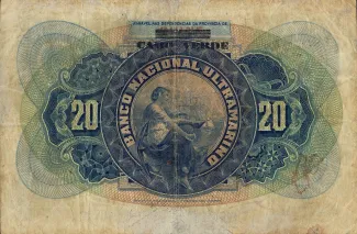 Cape Verde 20 Escudos, 1922 reverse