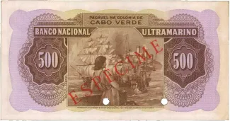 Cape Verde 500 Escudos, 1945 reverse