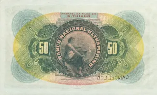 Cape Verde 50 000, 1909 reverse