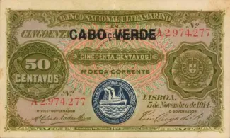 Cape Verde 50 Centavos, 1921 image