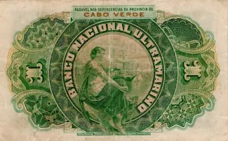 Cape Verde 5 Escudos, 1921 reverse