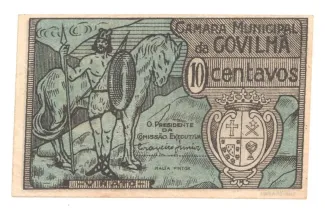 Castelo Branco, District of 10 Centavos, 1917-1925 obverse
