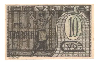 Castelo Branco, District of 10 Centavos, 1917-1925 reverse