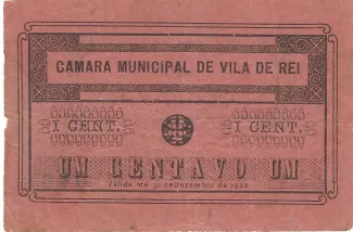 Castelo Branco, District of 1 Centavo, 1922 obverse