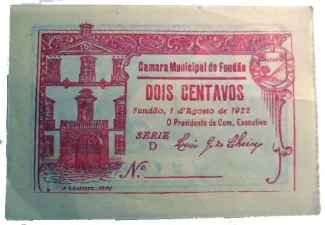 Castelo Branco, District of 2 Centavos, 1922