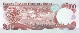 Cayman Islands 100 Dollars - Elizabeth II, 1991 reverse